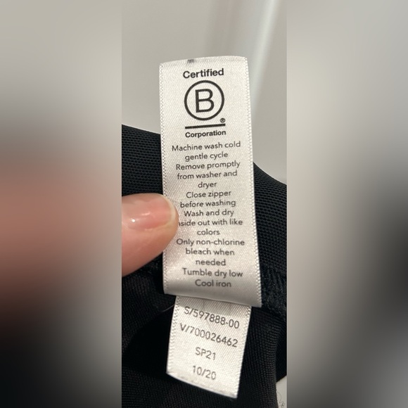 ATHLETA Venice Jogger Pants Sz XL Black Pull On Zip Pockets Tapered Athleisure - Picture 10 of 10